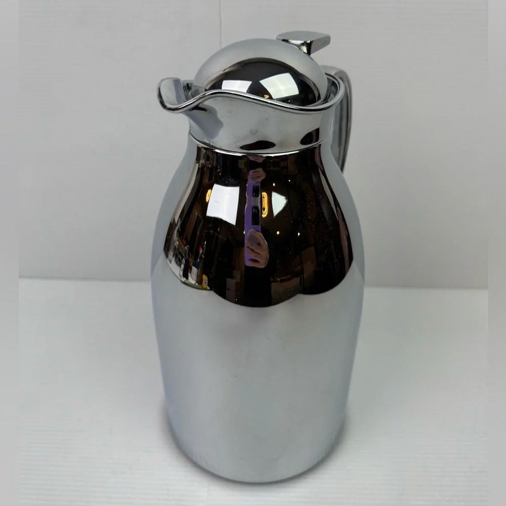 Crate And Barrel Mirror Thermal Insulated Coffee Carafe 1.5L Kitchen Dining Bar